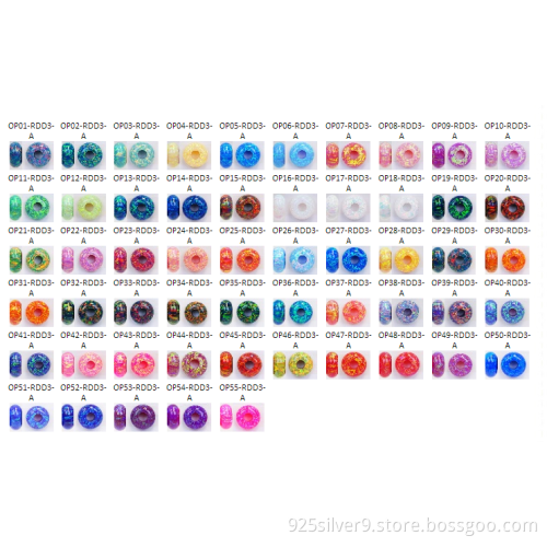 Wholesale customized Opal beads with 925 silver DIY colourful Opal beads